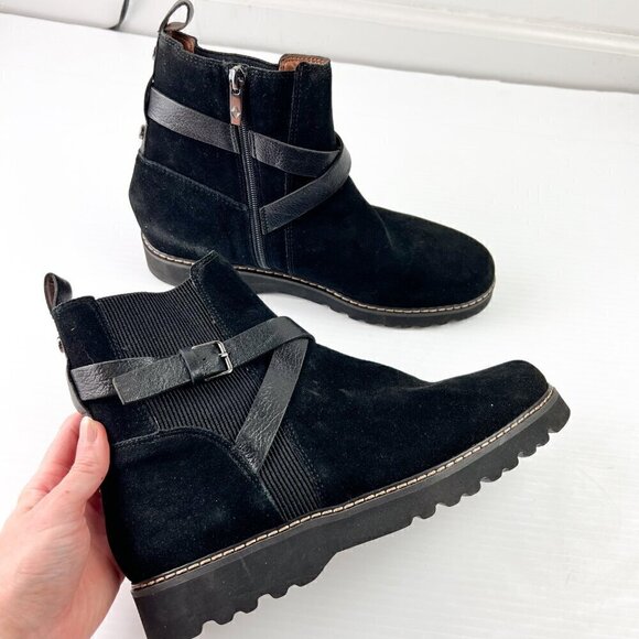 Donald J Pliner Captain Leather & Suede Bootie Size 9.5 - Picture 10 of 16